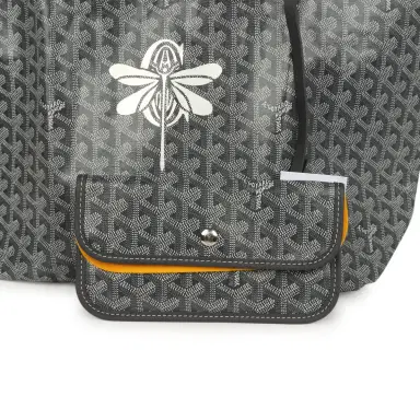 goyard Goyard Goyardine Grey St. Louis PM Tote Bag Palladium Hardware | Thumbnail 6