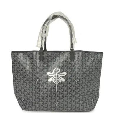 goyard Goyard Goyardine Grey St. Louis PM Tote Bag Palladium Hardware | Thumbnail 1