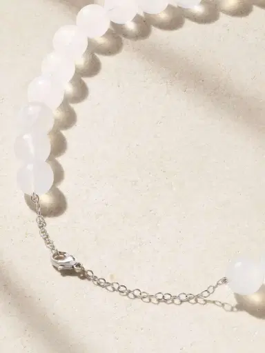 JIA JIA Moon Goddess Buddha 18-karat White Gold Multi-stone Necklace | Thumbnail 3