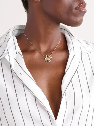 Yvonne Léon Soleil 18-karat White And Yellow Gold, Citrine And Diamond Necklace | Thumbnail 2 Yvonne Léon Soleil 18-karat White And Yellow Gold, Citrine And Diamond Necklace | Thumbnail 2