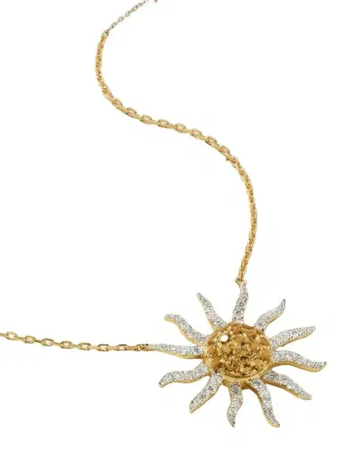 Yvonne Léon Soleil 18-karat White And Yellow Gold, Citrine And Diamond Necklace | Thumbnail 1 Yvonne Léon Soleil 18-karat White And Yellow Gold, Citrine And Diamond Necklace | Thumbnail 1