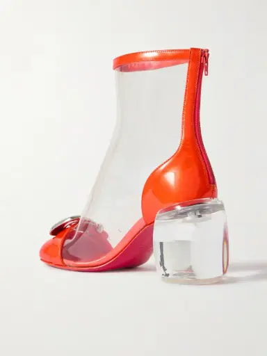 Christian Louboutin Minny Bubble 70 Buckled Pvc Ankle Boots | Thumbnail 3
