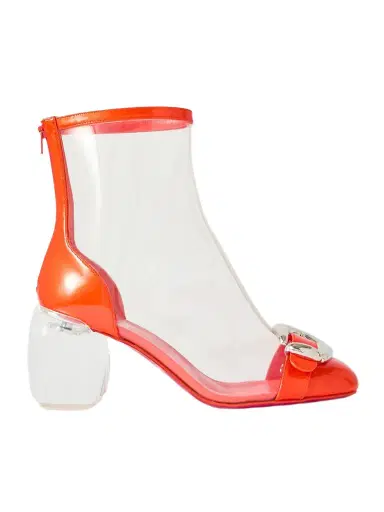 Christian Louboutin Minny Bubble 70 Buckled Pvc Ankle Boots | Thumbnail 1