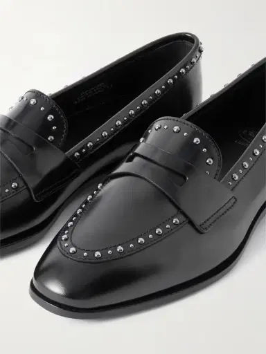 Church's Onyx Studded Leather Loafers | Thumbnail 4 Church's Onyx Studded Leather Loafers | Thumbnail 4