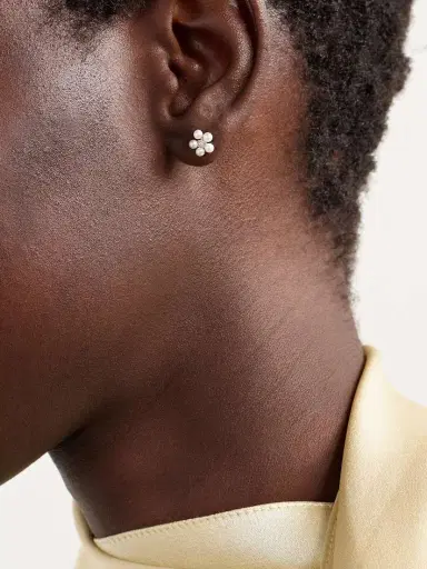 Mizuki 14-karat Gold, Pearl And Diamond Earrings | Thumbnail 2
