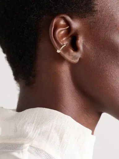 Mizuki 14-karat Gold Diamond Ear Cuff | Thumbnail 2