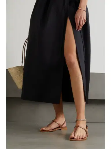 Manolo Blahnik Hata Leather Slingback Sandals | Thumbnail 2 Manolo Blahnik Hata Leather Slingback Sandals | Thumbnail 2