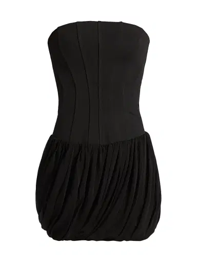 SIMKHAI Women's Josie Bustier Minidress - Black | Thumbnail 1