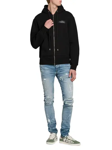 AMIRI Men's Spirit Zip Hoodie - Black - Size Small | Thumbnail 2
