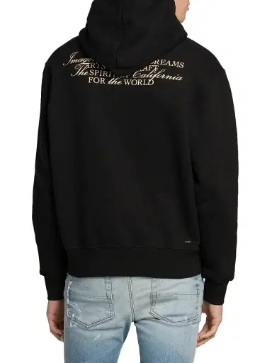 AMIRI Men's Spirit Zip Hoodie - Black - Size Small | Thumbnail 5