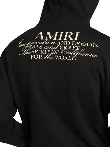 AMIRI Men's Spirit Zip Hoodie - Black - Size Small | Thumbnail 6
