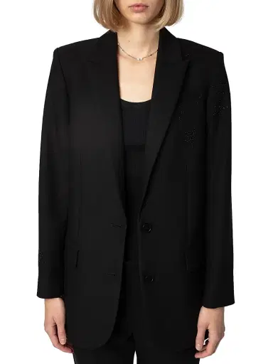 Zadig & Voltaire Women's Viva Strass Star Jacket | Thumbnail 3 Zadig & Voltaire Women's Viva Strass Star Jacket | Thumbnail 3