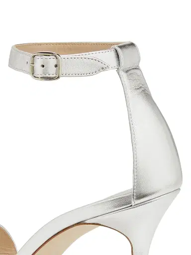 Manolo Blahnik Women's Chaos Metallic Leather Sandals | Thumbnail 5 Manolo Blahnik Women's Chaos Metallic Leather Sandals | Thumbnail 5