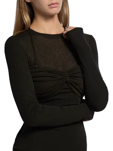 Nanushka Women's Artemiz Bodycon Midi-Dress - Anthracite | Thumbnail 7