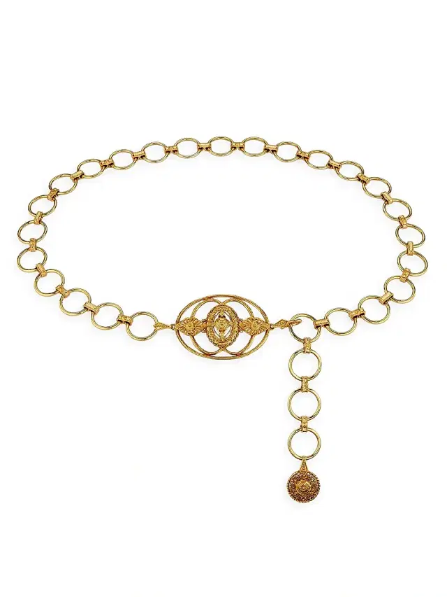 Women's Jewel Chain Belt - Vintage Gold