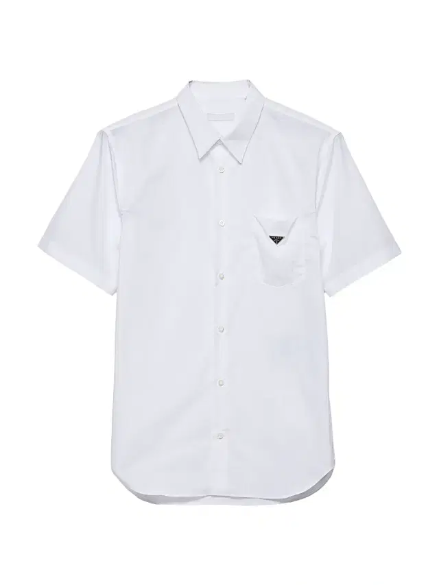 Prada Men's Short-Sleeve Cotton Shirt - White