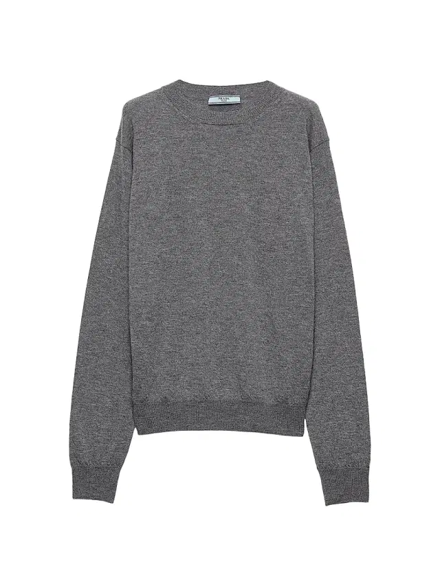 Women's Cashmere Crewneck Sweater - Grey