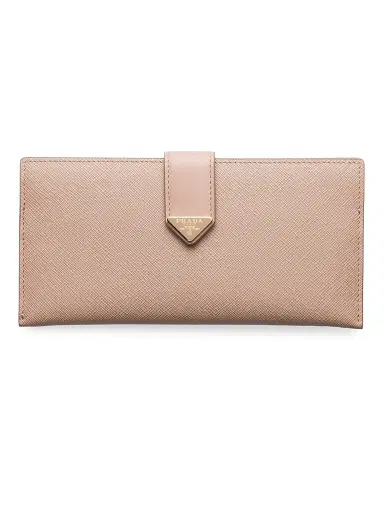 Prada Women's Saffiano and Leather Wallet - Beige | Thumbnail 1