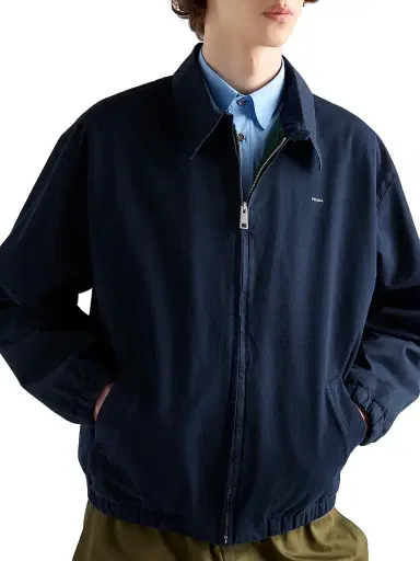 Prada Men's Cotton Shirt - Blue - Size 16.5 | Thumbnail 4