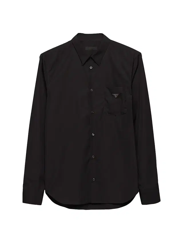 Prada Men's Cotton Shirt - Black