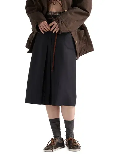 Prada Women's Kid Mohair Midi Skirt - Blue | Thumbnail 2 Prada Women's Kid Mohair Midi Skirt - Blue | Thumbnail 2