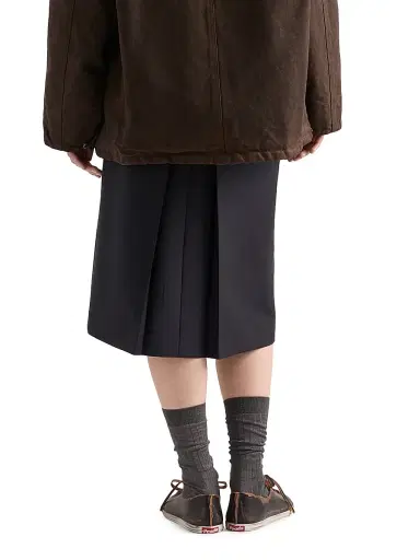 Prada Women's Kid Mohair Midi Skirt - Blue | Thumbnail 4 Prada Women's Kid Mohair Midi Skirt - Blue | Thumbnail 4