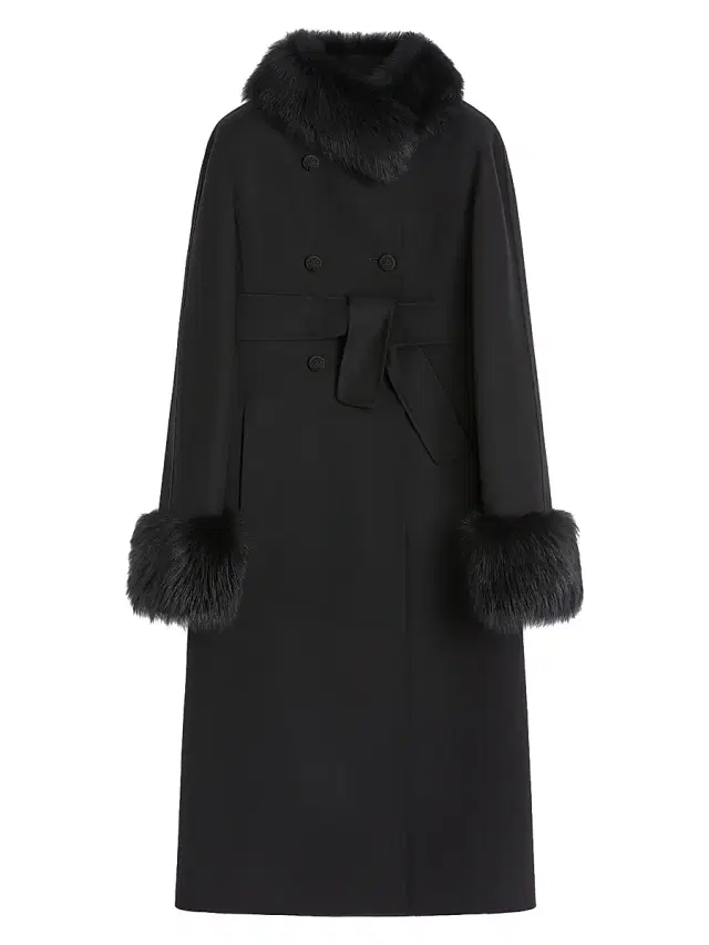 Valentino Garavani Women's Compact Drap Coat - Black