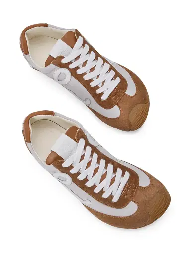 LOEWE Women's Ballet Runner 2.0 Low-Top Sneakers - Grey White Tan | Thumbnail 3 LOEWE Women's Ballet Runner 2.0 Low-Top Sneakers - Grey White Tan | Thumbnail 3