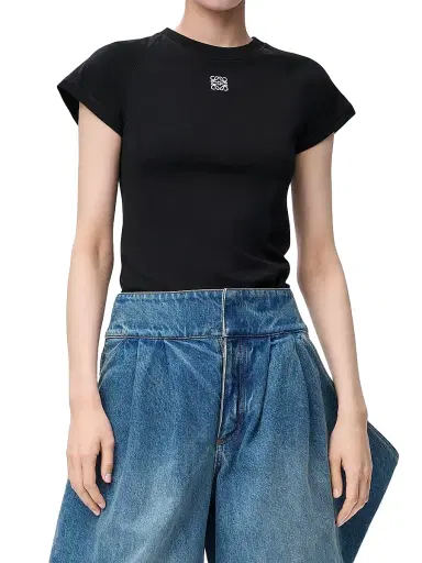 Loewe Women's Small-Fit Logo T-Shirt | Thumbnail 3 Loewe Women's Small-Fit Logo T-Shirt | Thumbnail 3