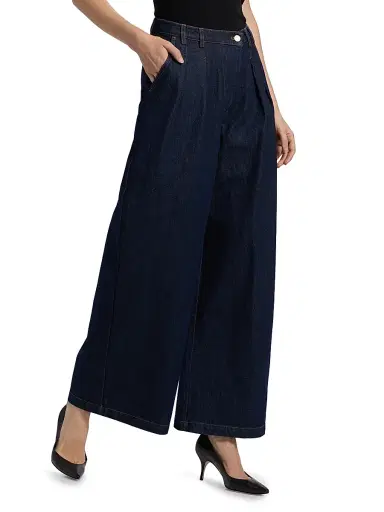 Significant Other Women's Micah Denim Wide-Leg Pants - Indigo | Thumbnail 4