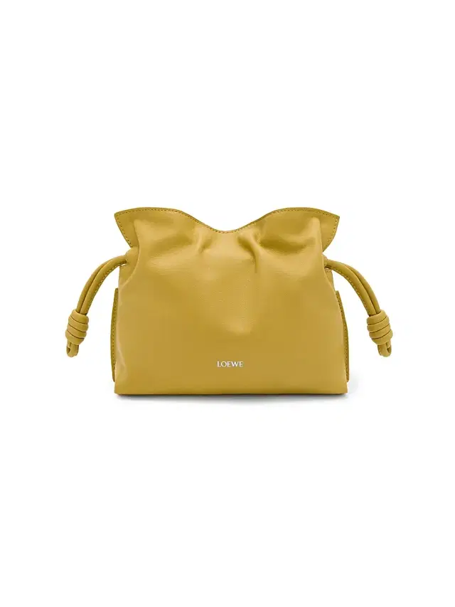 LOEWE Women's Flamenco Mini Leather Clutch - Ginger