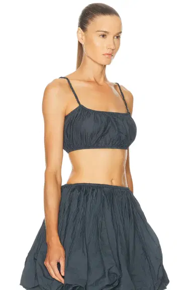 ALAÏA Pleated Bralette Top | Thumbnail 2