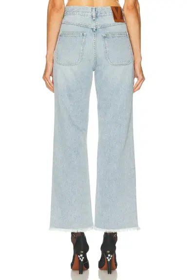 Valentino Frayed Hem Straight Leg | Thumbnail 4 Valentino Frayed Hem Straight Leg | Thumbnail 4