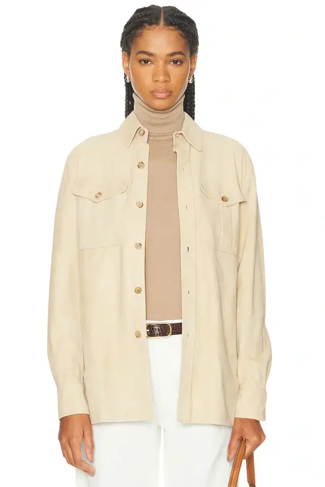 Ralph Lauren Collection Landry Lamb-Suede Shirt