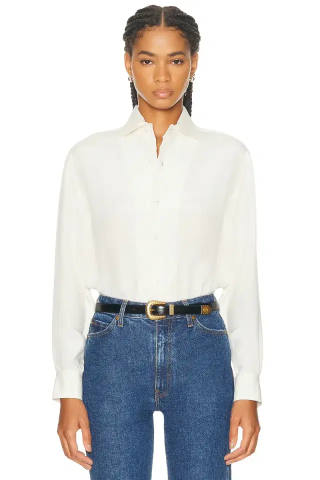 Ralph Lauren Collection Capri Relaxed Fit Silk Marocaine Shirt
