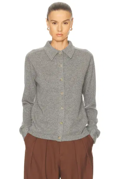 TOTEME Raglan Sleeve Cashmere Cardigan | Thumbnail 1 TOTEME Raglan Sleeve Cashmere Cardigan | Thumbnail 1
