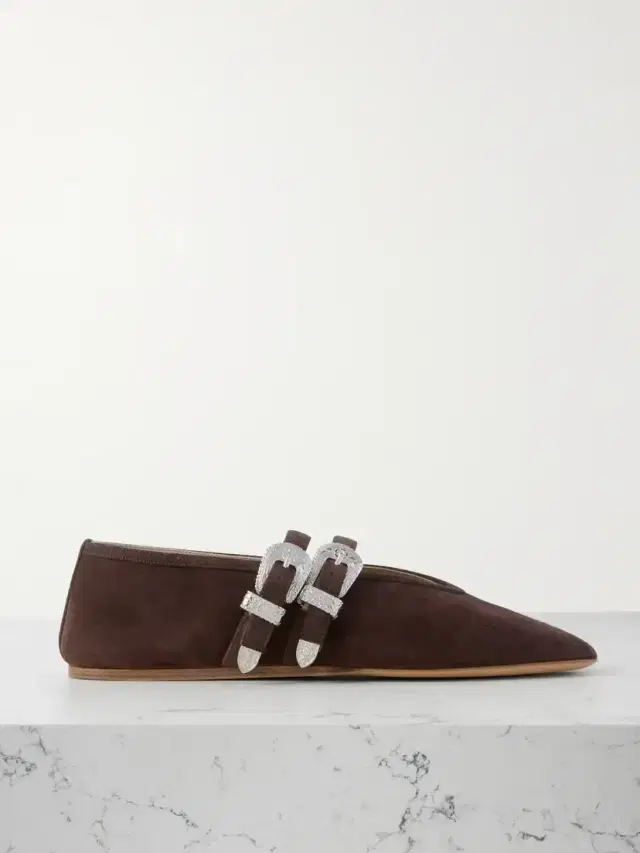 Claudia Suede Mary-jane Ballet Flats