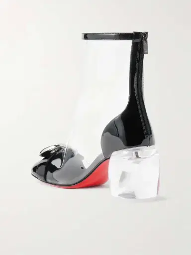 Christian Louboutin Minny Bubble Patent Leather-trimmed Pvc Ankle Boots | Thumbnail 3 Christian Louboutin Minny Bubble Patent Leather-trimmed Pvc Ankle Boots | Thumbnail 3