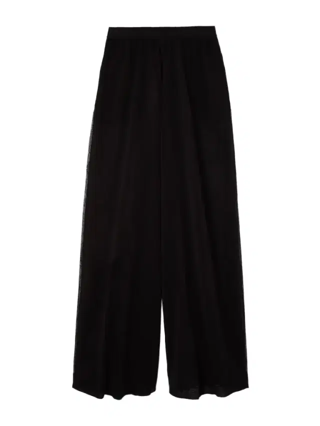 Alaïa Linen And Silk-blend Wide-leg Pants