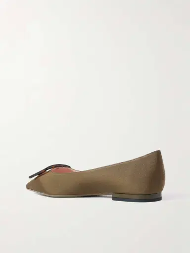 Roger Vivier Gommettine Buckled Grosgrain Ballet Flats | Thumbnail 3 Roger Vivier Gommettine Buckled Grosgrain Ballet Flats | Thumbnail 3