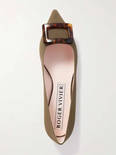 Roger Vivier Gommettine Buckled Grosgrain Ballet Flats | Thumbnail 5 Roger Vivier Gommettine Buckled Grosgrain Ballet Flats | Thumbnail 5