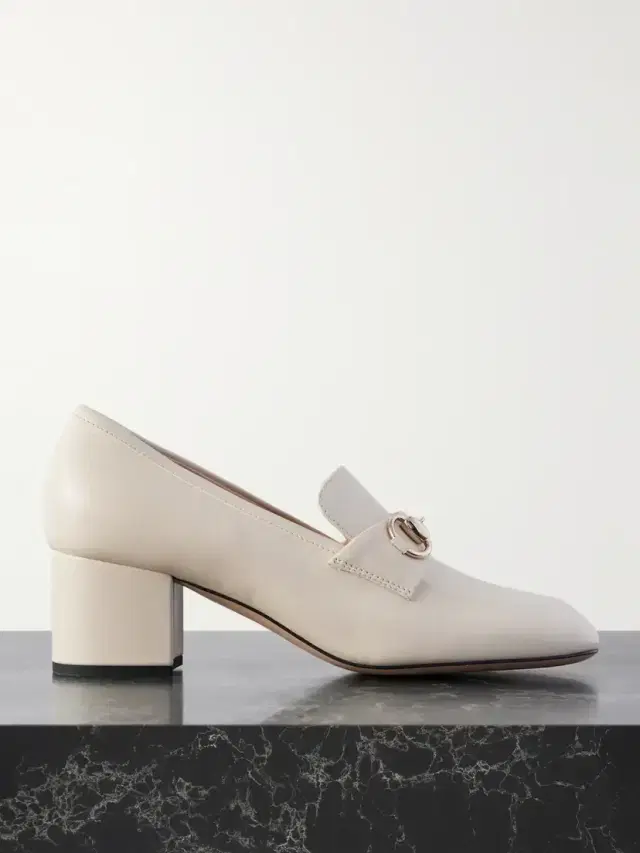 Lady Horsebit-detailed Leather Pumps