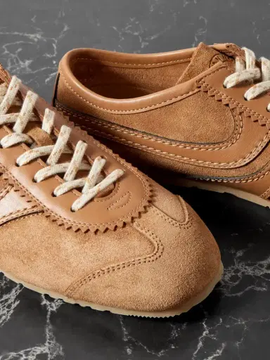 Dries Van Noten Leather-trimmed Suede Sneakers | Thumbnail 4
