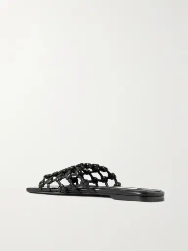 TOTEME Woven Leather Slides | Thumbnail 3
