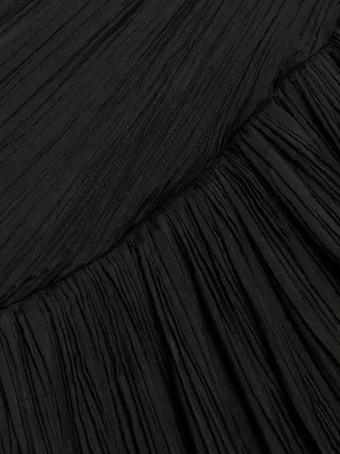 SIMKHAI Women's Avarie Ruched Minidress - Black | Thumbnail 7