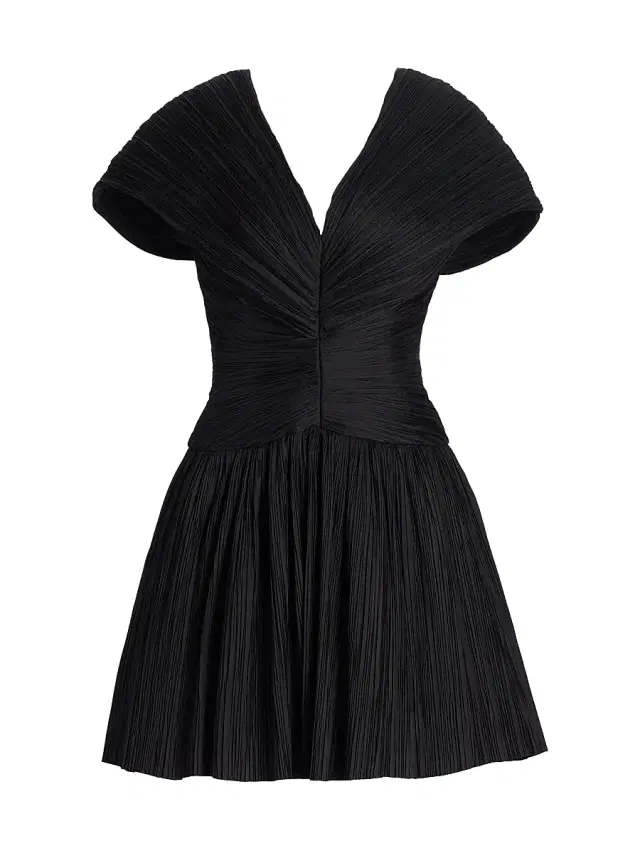 SIMKHAI Women's Avarie Ruched Minidress - Black