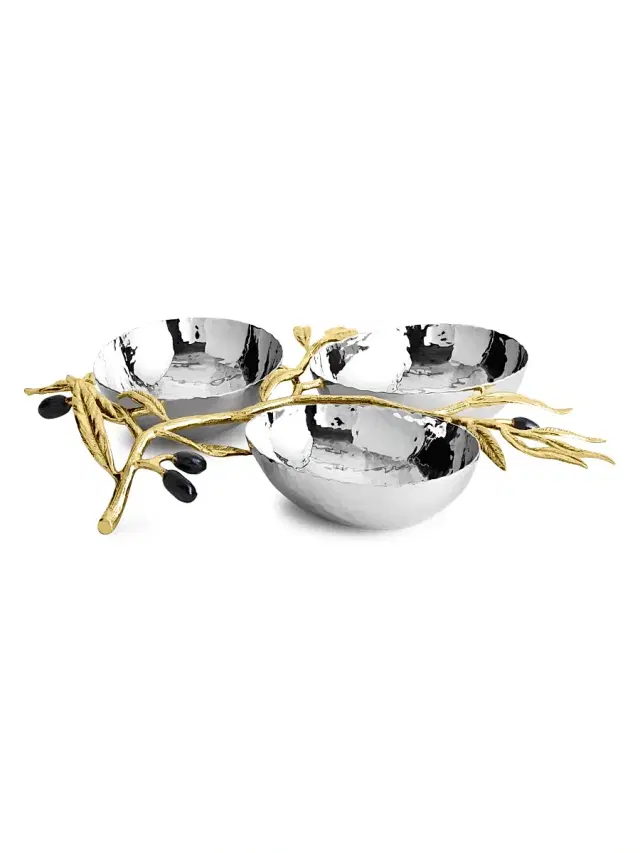 Michael Aram Olive Branch Triple Dish