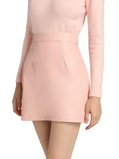 Mariandree Gaitan Women's Identity Julianna Faux Leather Miniskirt - Pink - Size Medium | Thumbnail 4 Mariandree Gaitan Women's Identity Julianna Faux Leather Miniskirt - Pink - Size Medium | Thumbnail 4