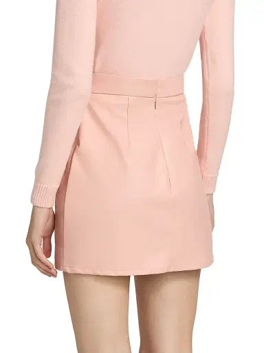 Mariandree Gaitan Women's Identity Julianna Faux Leather Miniskirt - Pink - Size Medium | Thumbnail 5 Mariandree Gaitan Women's Identity Julianna Faux Leather Miniskirt - Pink - Size Medium | Thumbnail 5