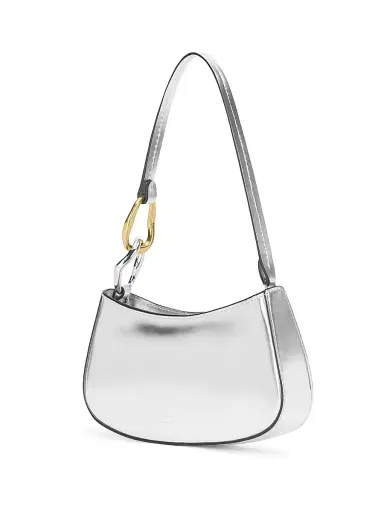 Staud Women's Ollie Metallic Leather Shoulder Bag | Thumbnail 2